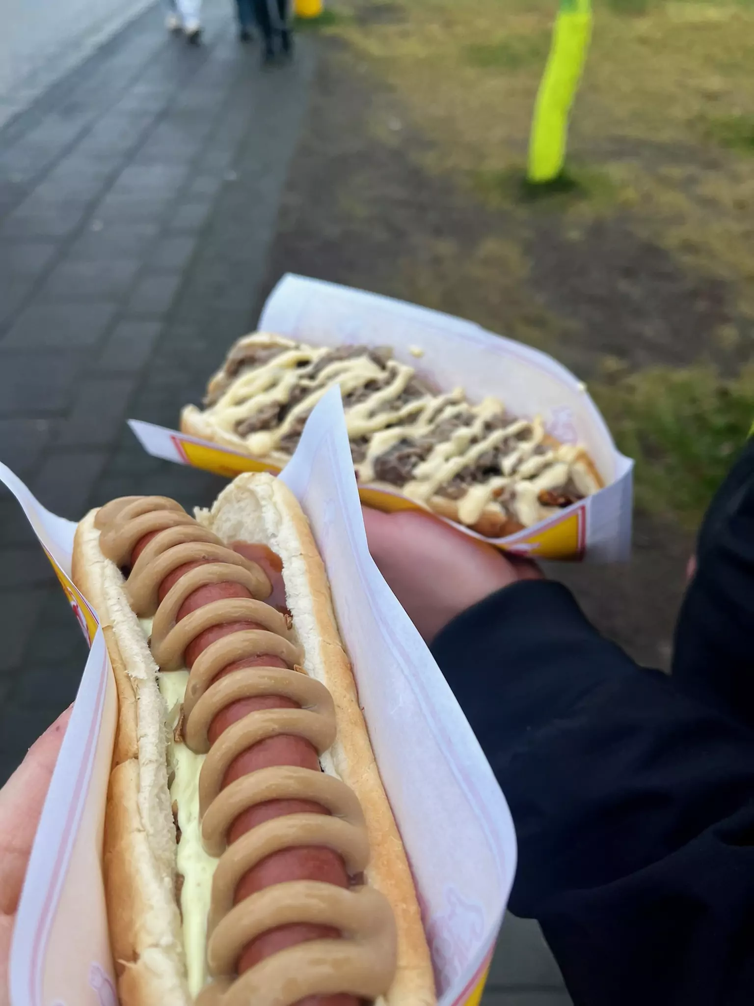 Hot dog servit la Víkinga Pylsur