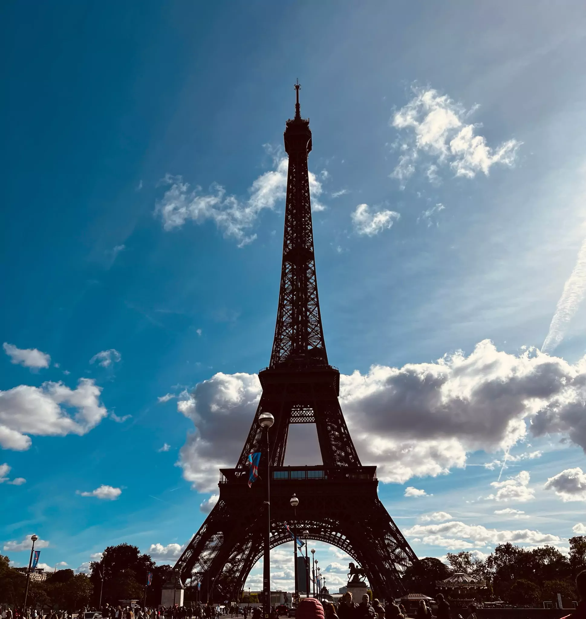 Turnul Eiffel văzut de pe Pont d'Iéna